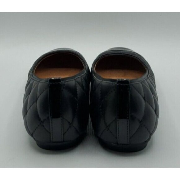 Vionic Shoes Womens Black Leather Quilted Desiree Cap Toe Ballet Flats Casual 7 - Picture 5 of 13